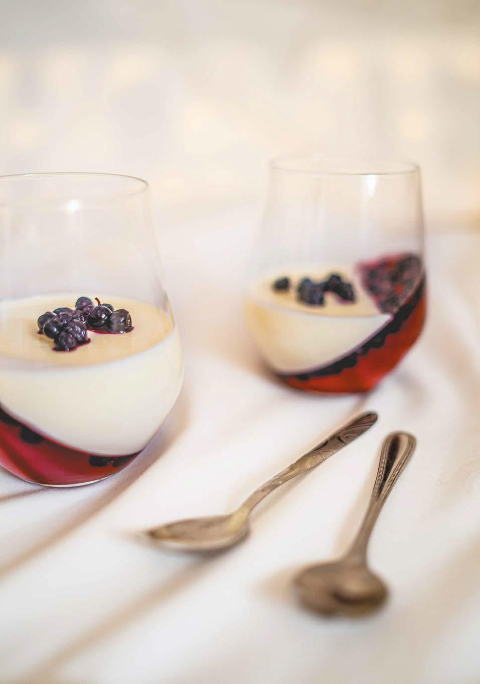 Panna cotta z jagodami