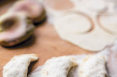 PIEROGI Z GĄSKAMI ZIELONKAMI